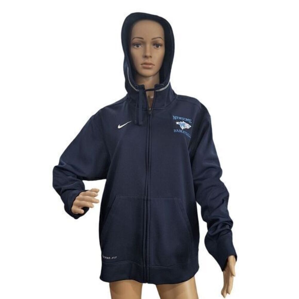 Nike Therma-fit Unisex‎ Youth Medium Full-Zip Hooded Jacket in Blue by NEWSOME - Picture 4 of 16